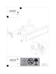 Eglo Black Neviano LED Wall Light - Image 5 of 5