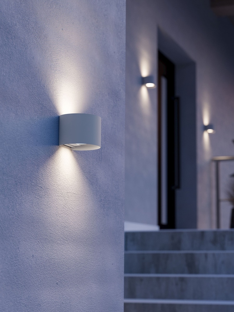 Eglo White CALPINO 3 Outdoor Wall Light - Image 1 of 4