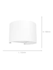 Eglo White CALPINO 3 Outdoor Wall Light - Image 4 of 4