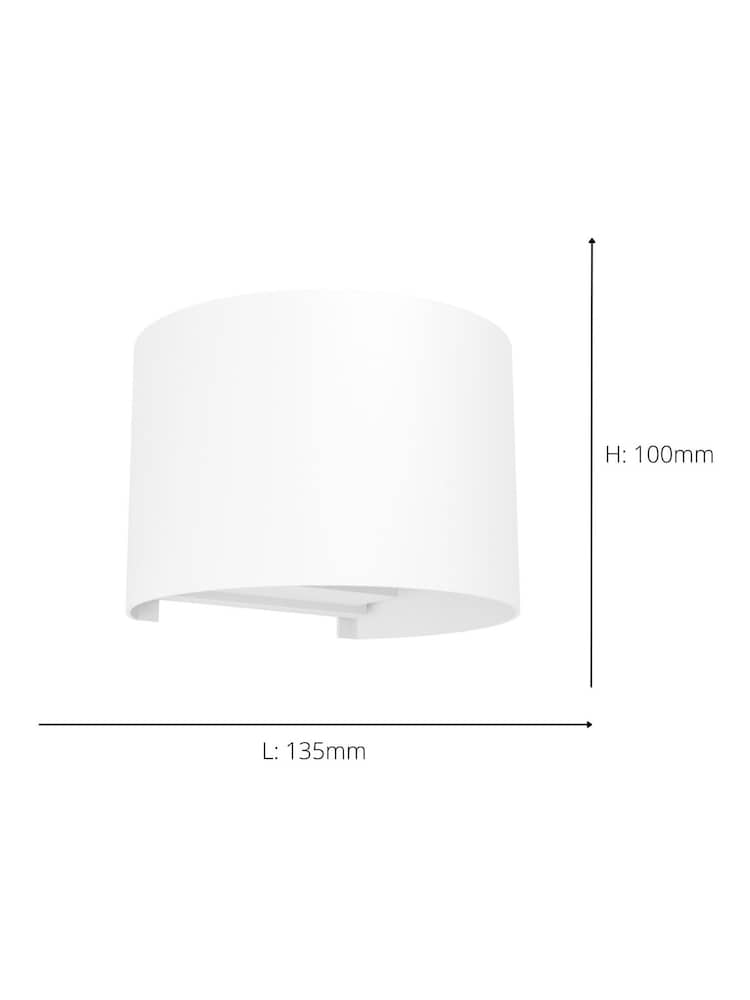 Eglo White CALPINO 3 Outdoor Wall Light - Image 4 of 4
