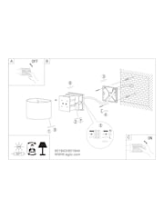 Eglo White CALPINO 3 Outdoor Wall Light - Image 5 of 5