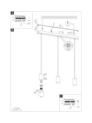 Eglo Black POZUETA Linear Pendant Light - Image 5 of 5