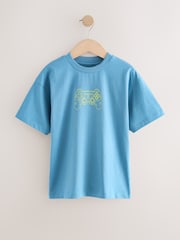 Blue Controller Relaxed Fit Short Sleeve Graphic T-Shirt (3-16yrs) - Image 1 of 4