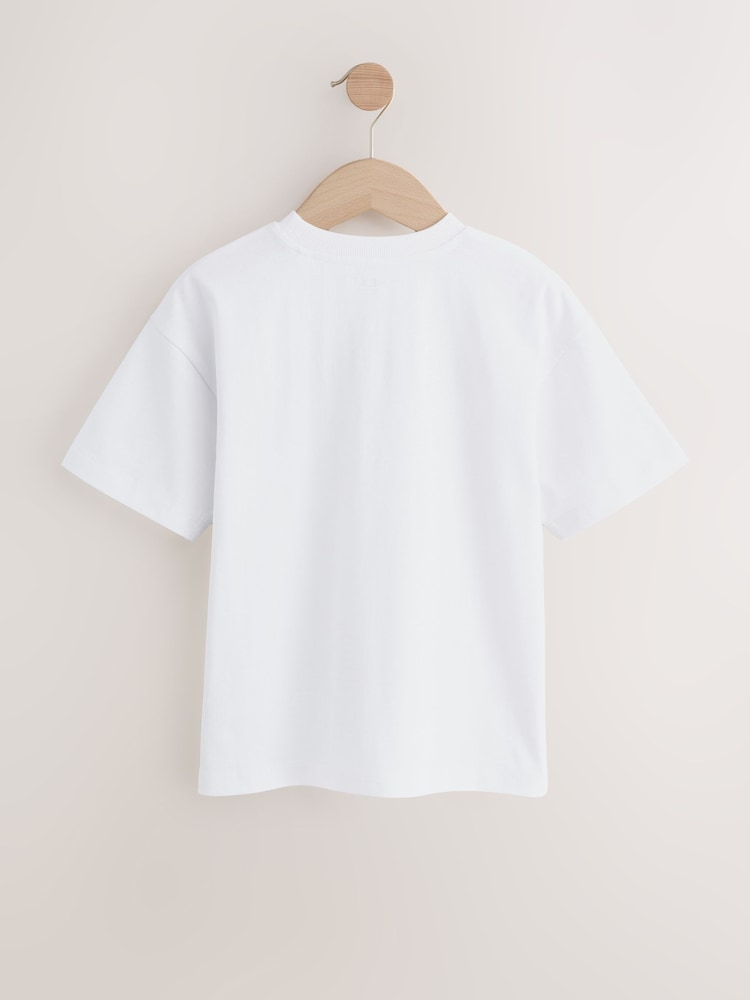 Ecru Skate Relaxed Fit Short Sleeve Graphic T-Shirt (3-16yrs) - Image 2 of 4 Ecru Skate Relaxed Fit Short Sleeve Graphic T-Shirt (3-16yrs) - Image 2 of 4