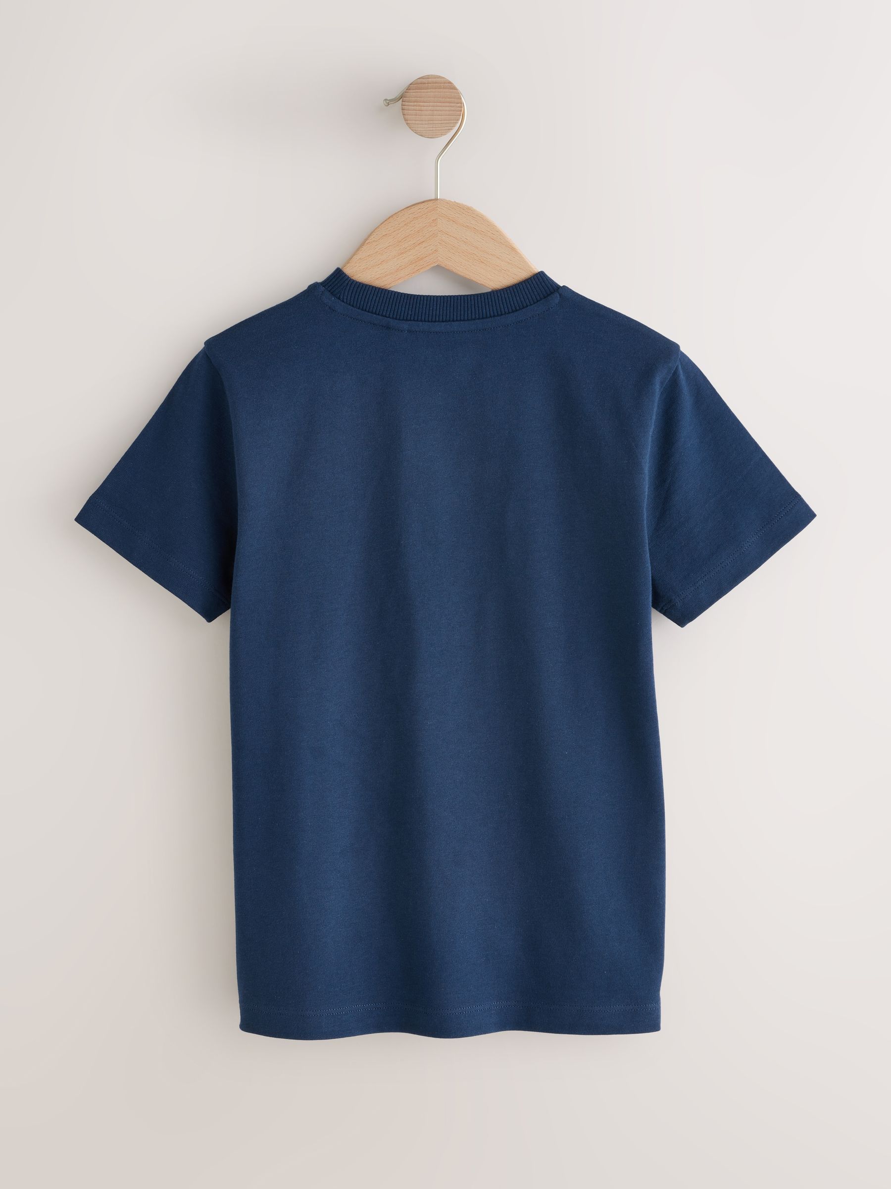 Buy Navy Blue Best Bro Regular Fit Short Sleeve Graphic Print T
