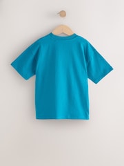 Green Graffiti Skull Relaxed Fit Short Sleeve Graphic T-Shirt (3-16yrs) - Image 2 of 5