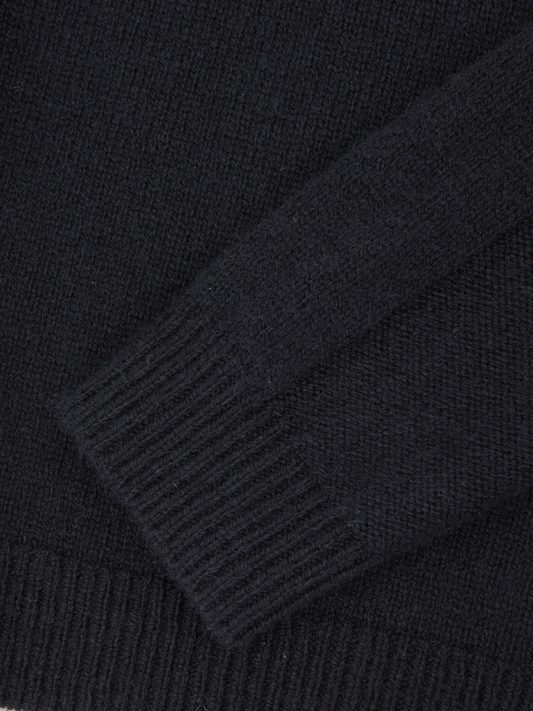 Reiss Navy Gosforth 13-14 yrs Wool-Cashmere Roll-Neck Jumper - Image 4 of 4 Reiss Navy Gosforth 13-14 yrs Wool-Cashmere Roll-Neck Jumper - Image 4 of 4