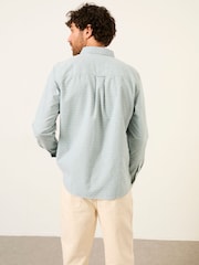 FatFace Jade Green Long Sleeve Oxford Dobby Shirt - Image 2 of 5