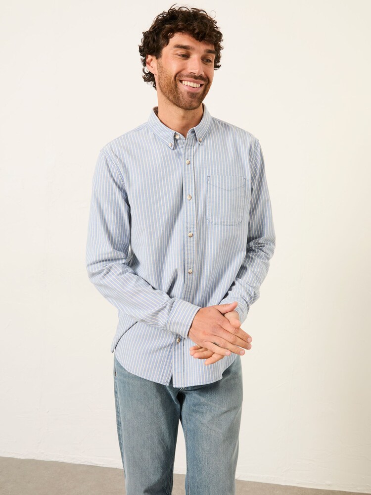 FatFace Long Sleeve Oxford Stripe Shirt - صورة 1 من 6 FatFace Long Sleeve Oxford Stripe Shirt - صورة 1 من 6