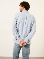 FatFace Blue Long Sleeve Oxford Stripe Shirt - Image 2 of 6