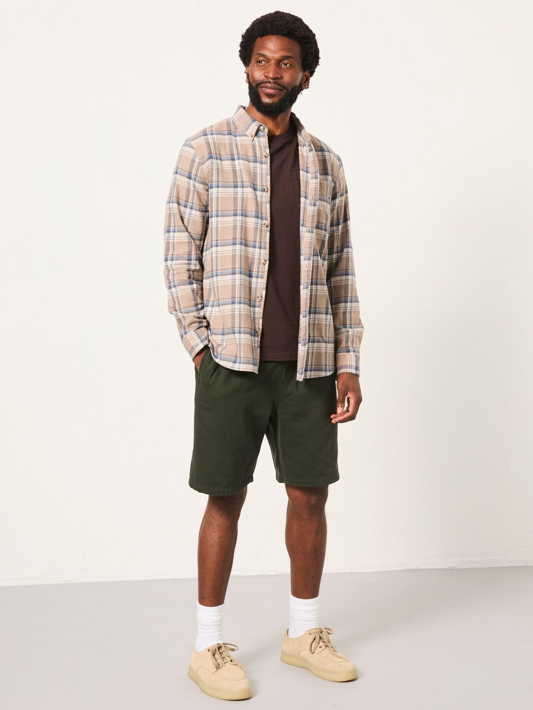 Buy FatFace Oaklyn Dark Natural Long Sleeve Check Shirt from Next USA