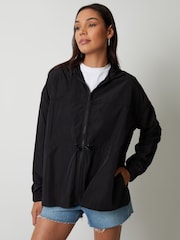 Threadbare Black Chrome Packaway Rain Mac - Image 3 of 4