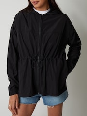 Threadbare Black Chrome Packaway Rain Mac - Image 4 of 4