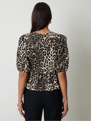 Threadbare Animal Tie Front Smock 100% Cotton Blouse - Image 5 of 5