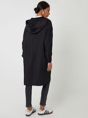Threadbare Black Long Packaway Rain Mac - Image 2 of 4