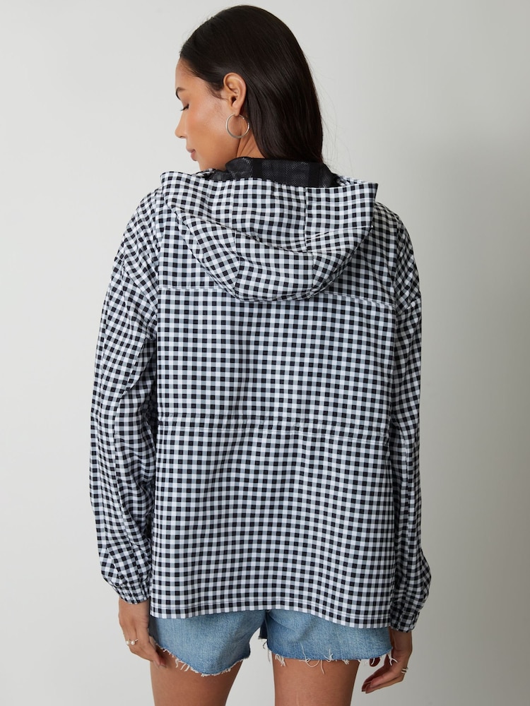 Threadbare Black Packaway Rain Mac - Image 2 of 5