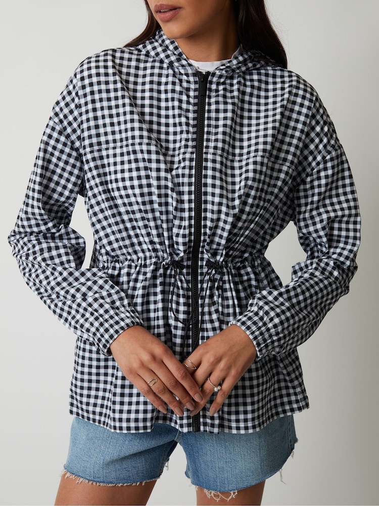 Threadbare Black Threadbare Packaway Rain Mac - Image 4 of 5