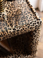 Rockett St George Leopard Love Velvet Starlet Side Table - Image 3 of 4