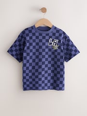 Berry/Ecru/Purple Relaxed Fit Graphic Print Short Sleeve T-Shirts 3 Pack (3-16yrs) - Image 5 of 7