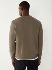 HUGO Grey Logo Sweat Top - Image 3 of 4