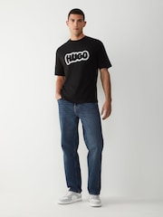 HUGO Black Bubble Logo T-Shirt - Image 3 of 4