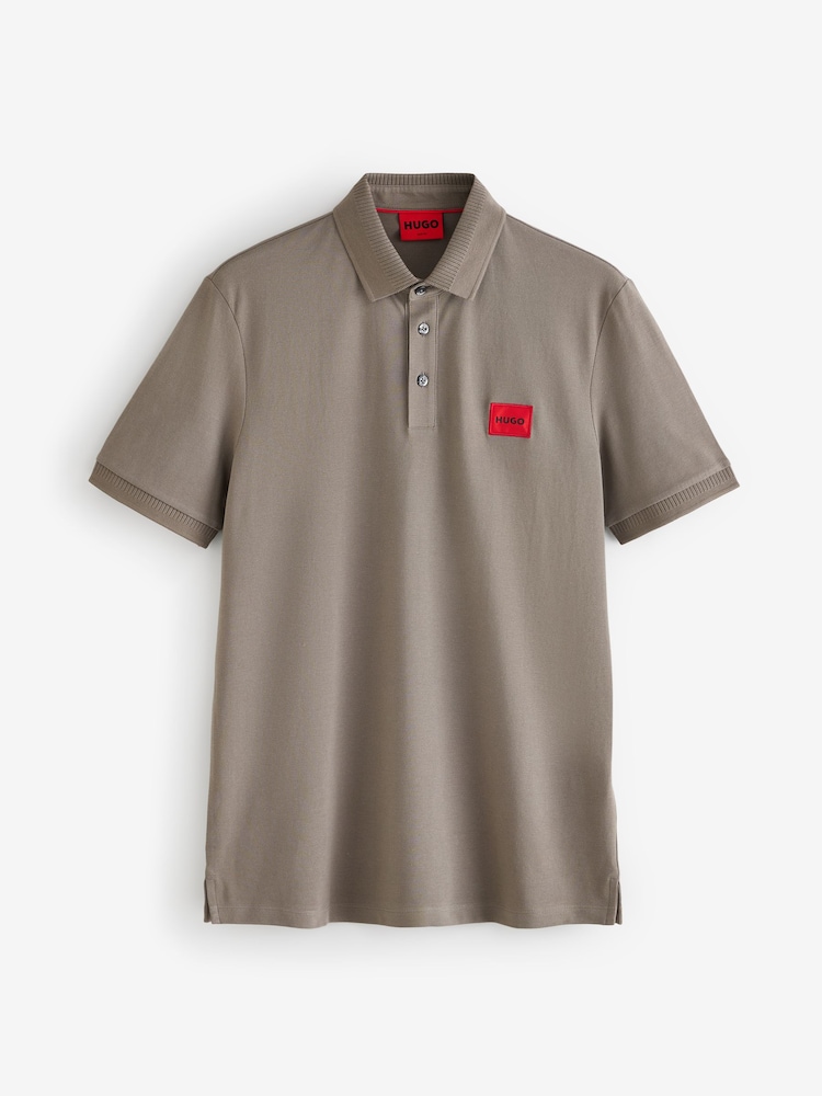 HUGO Grey Logo Polo Polo Shirt - Image 1 of 1