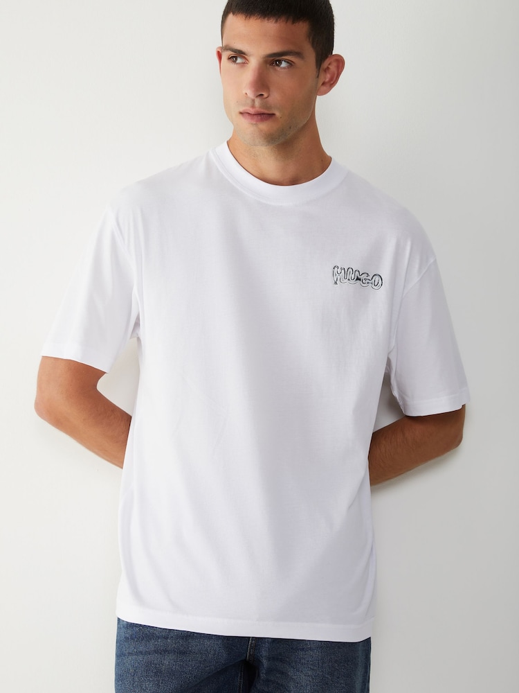 HUGO Bubble Logo T-Shirt - Imagem 2 de 5