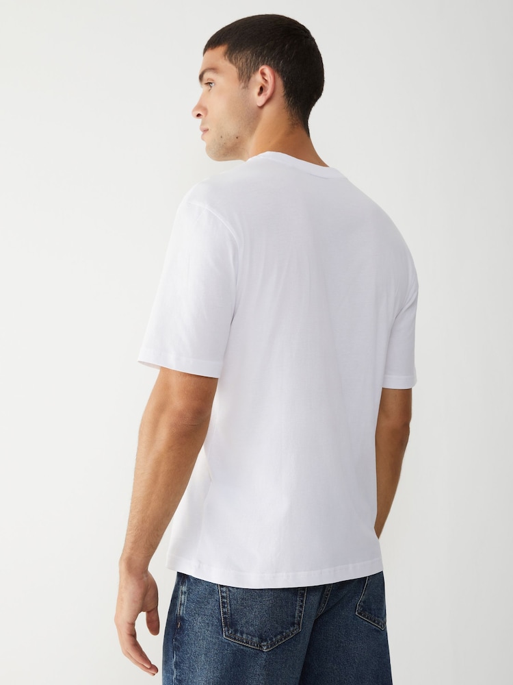 Camiseta com Print gráfico e logotipo HUGO - Imagem 2 de 4