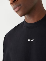 HUGO Black Hugo Relaxed Fit Sweatshirt - Image 4 of 4