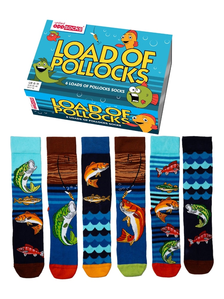 United Odd Socks Pollocks Fishing Socks 3 pack - Изображение 5 из 5