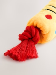 Red Christmas Cracker Ball Rope Pull Pet Toy - Image 3 of 3