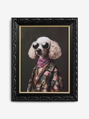 Black Glamourous Dressed Animal Print Wall Art - Image 1 of 2