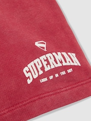 Reiss | Superman Cotton Logo Shorts - Image 5 of 5