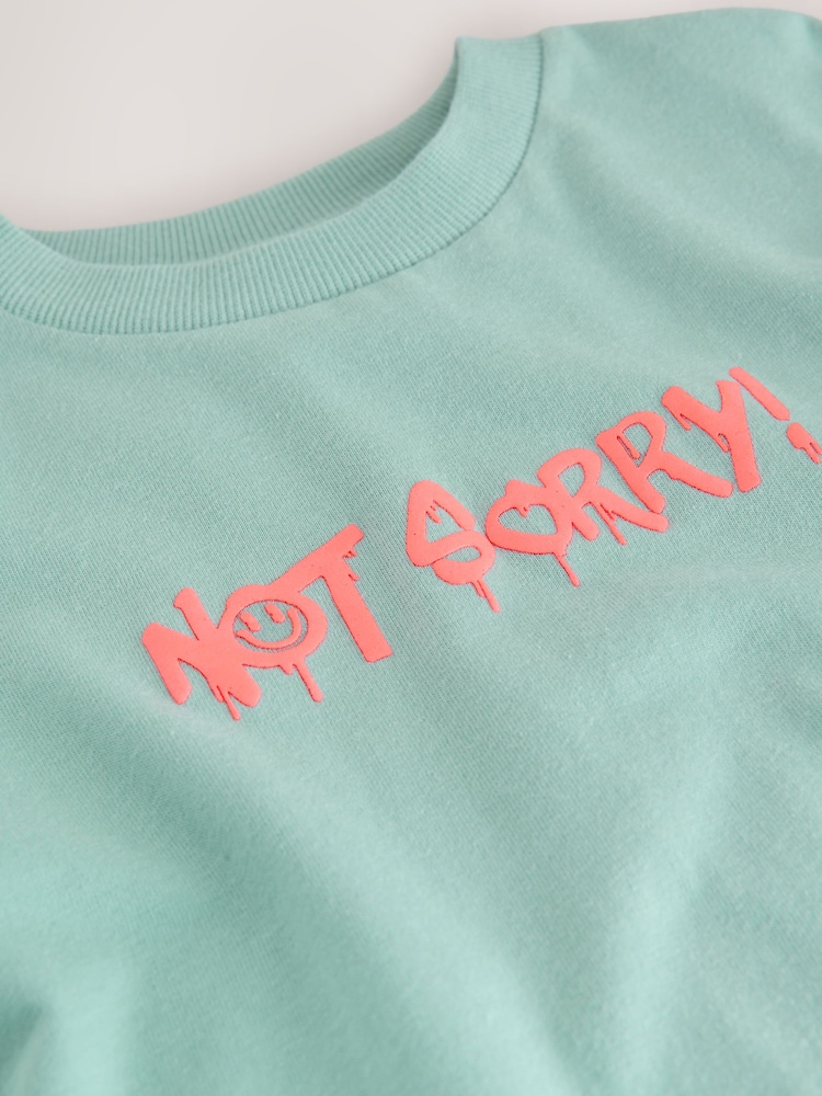 Mineral Green Short Sleeve Graphic T-Shirt (3-16yrs) - Image 7 of 7