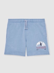Reiss | Superman Logo-Print Shorts - Image 2 of 5