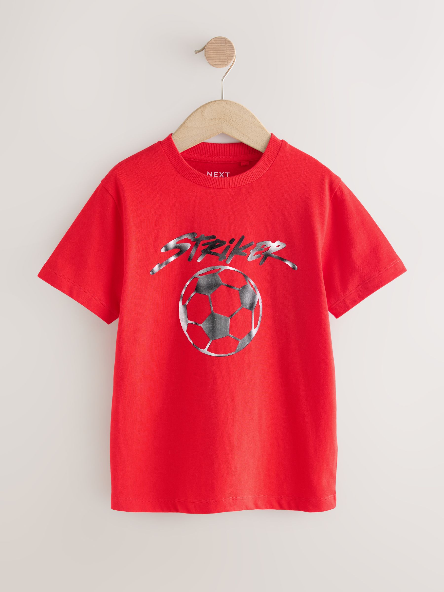 Buy Red Short Sleeve Graphic Football T-Shirt (3-16yrs) from Next USA