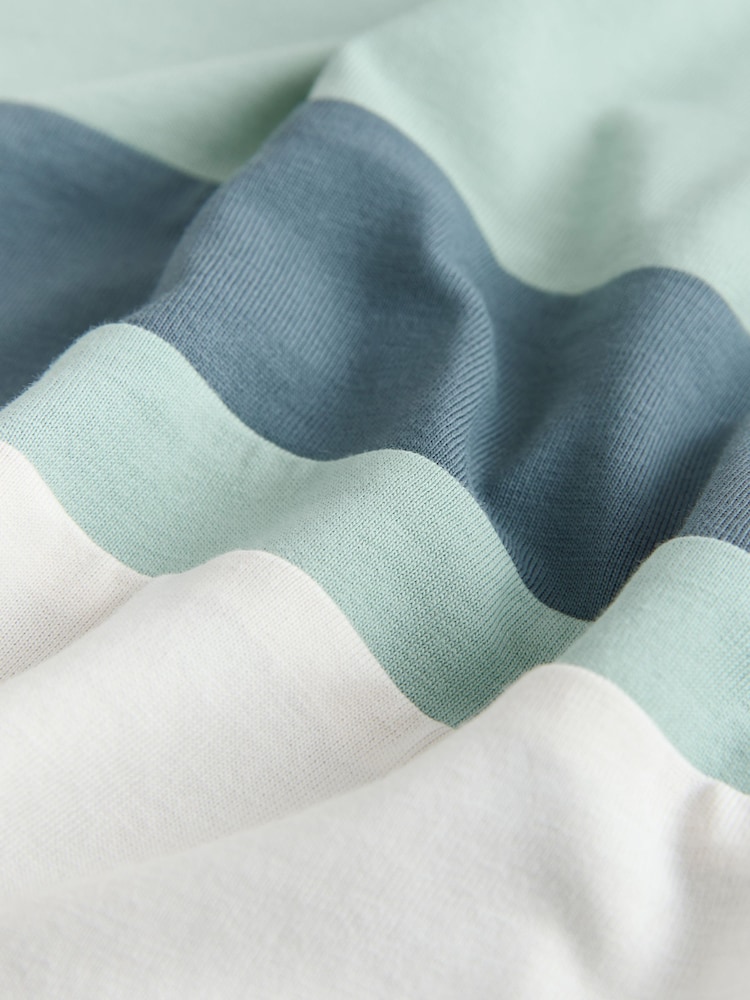 Mineral Green/Ecru Colourblock Short Sleeve T-Shirt (3-16yrs) - Image 4 of 4