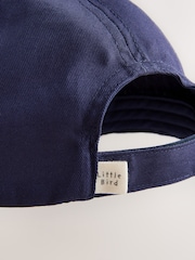 Little Bird by Jools Oliver Navy Rainbow Stripe Baseball Cap - Image 4 of 4