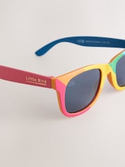 Little Bird by Jools Oliver Bright Rainbow Stripe Wayfarer Sunglasses - Image 3 of 4