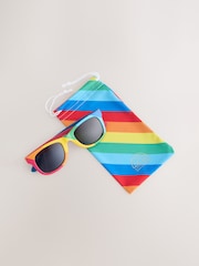 Little Bird by Jools Oliver Bright Rainbow Stripe Wayfarer Sunglasses - Image 4 of 4
