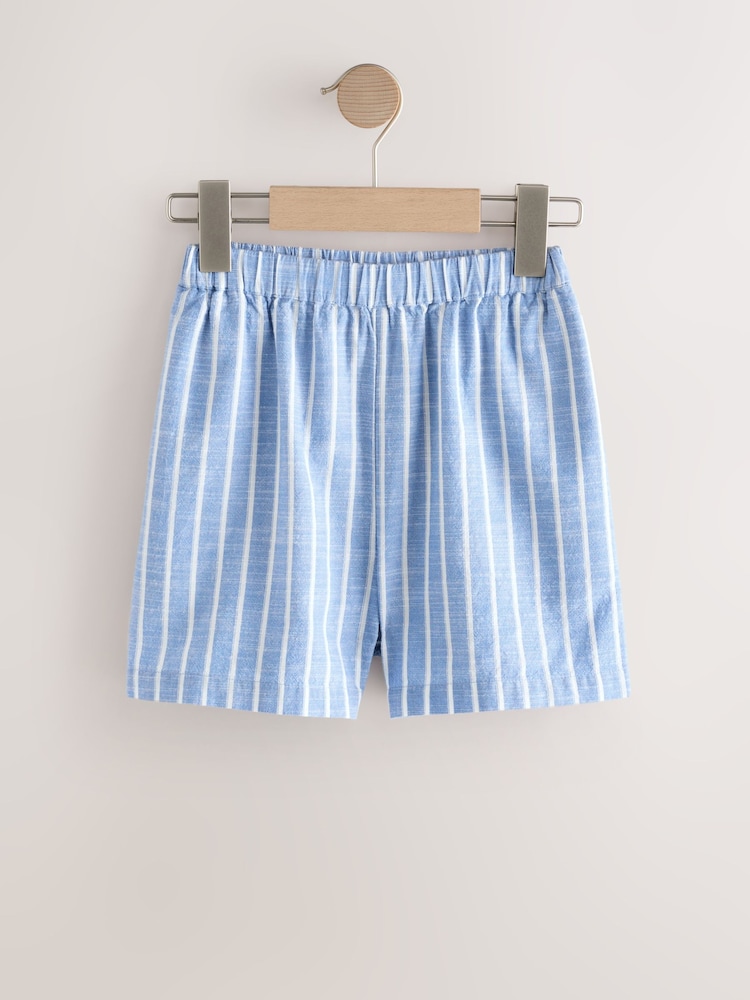 Blue/White Stripe Shorts (3-16yrs) - Image 1 of 4