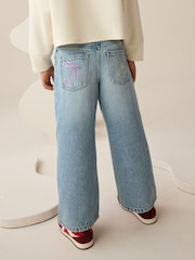 Denim - Embroidery Wide Leg Jeans (3-16yrs) - Imagen 3 de 4