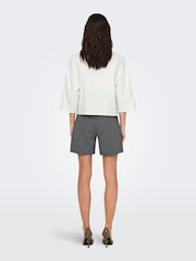 JDY 100% Cotton Cheesecloth Cropped Shirt with 3/4 Sleeves - Imagen 4 de 7