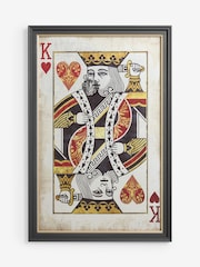 Antiqued King Of Hearts Mirror Wall Art - Imagen 1 de 2