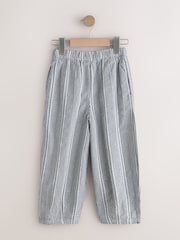Black/White Gingham Pullon Barrel Trousers (3-16yrs) - Image 6 of 8