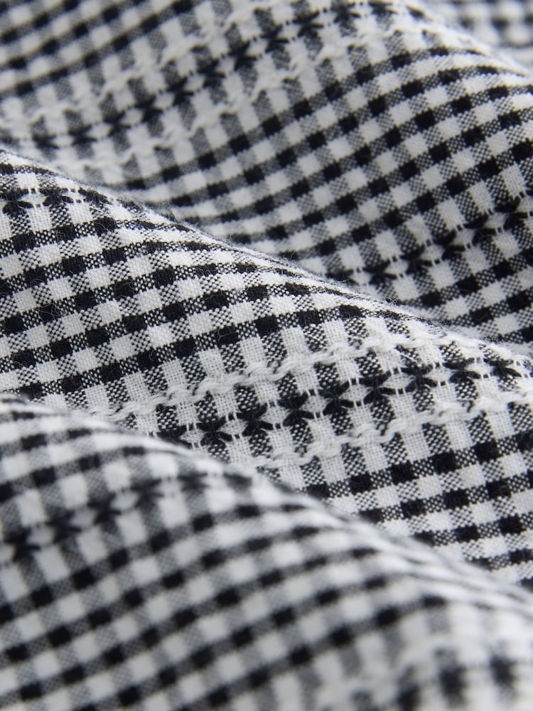 Black/White Gingham Pullon Barrel Trousers (3-16yrs) - Image 8 of 8 Black/White Gingham Pullon Barrel Trousers (3-16yrs) - Image 8 of 8