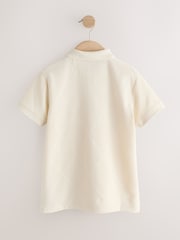 كريم - Short Sleeve Jersey Polo Shirt (3-16yrs) - صورة 2 من 4