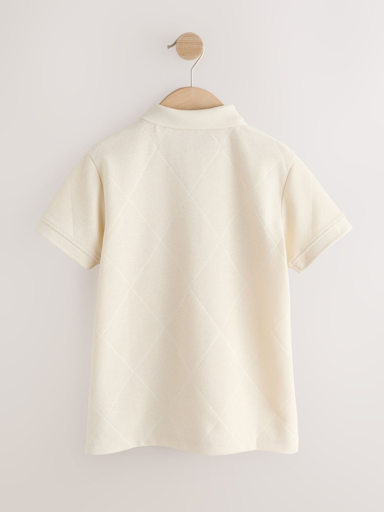 كريم - Short Sleeve Jersey Polo Shirt (3-16yrs) - صورة 2 من 4 كريم - Short Sleeve Jersey Polo Shirt (3-16yrs) - صورة 2 من 4