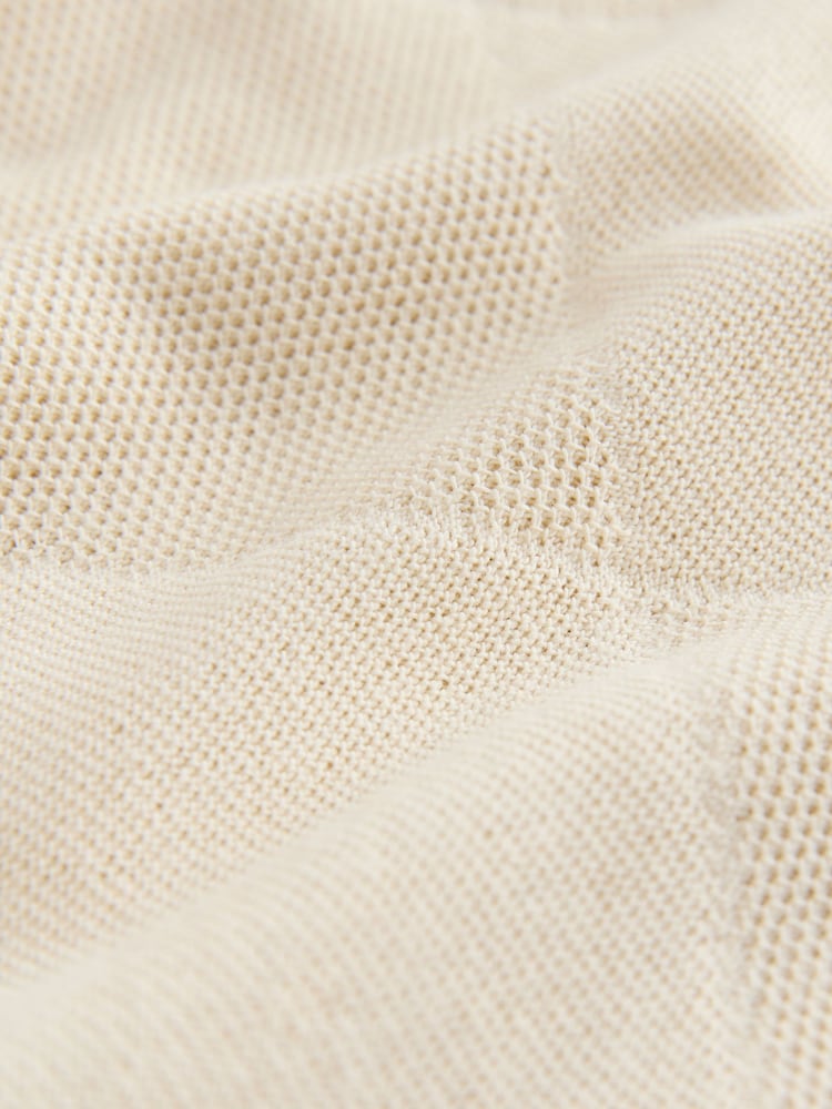 Cream Short Sleeve Jersey Polo Shirt (3-16yrs) - Image 6 of 6