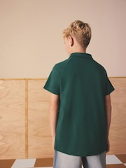 أخضر/أبيض - قميص بولو بكُم قصير بألوان متعارضة (3-16 سنة) - صورة 3 من 8